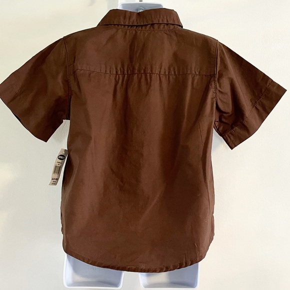 🆕Old Navy Poplin Short Sleeve Shirt 18-24 Months - Picture 3 of 7